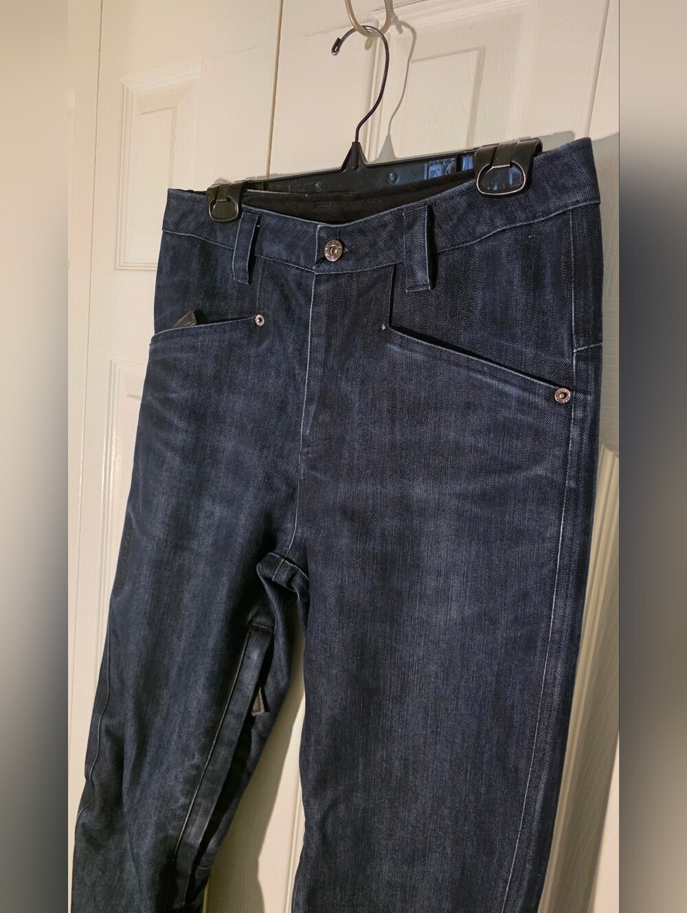 Nikita Snow Jeans Snowboard Pants Medium Dark Wash Vented Ski Pants - Picture 6 of 16